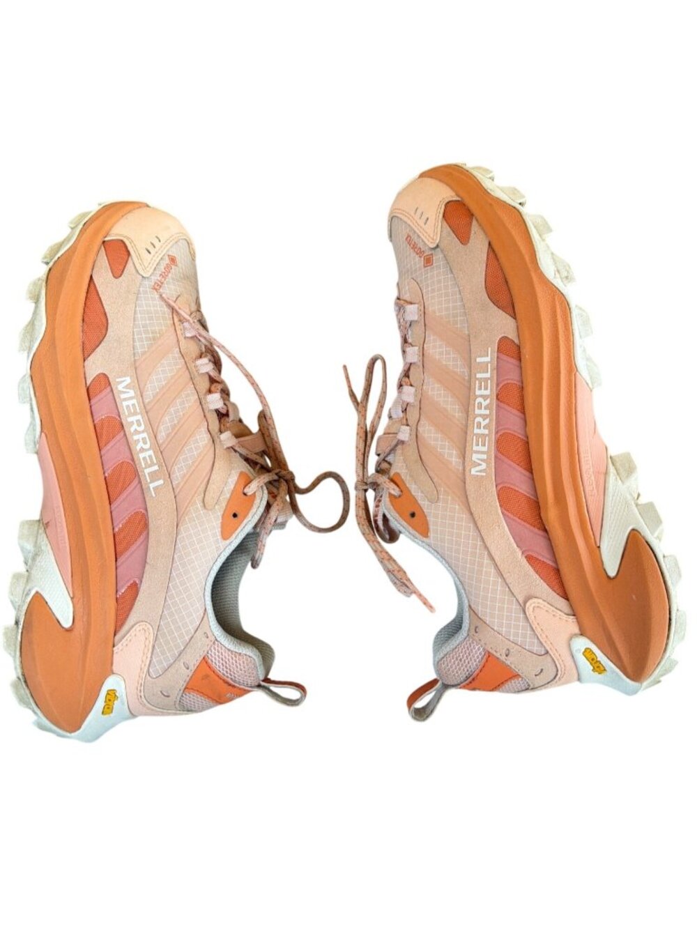Merrell Moab Speed 2 GTX Hiking Shoes Peach/Orange W'S 10 Gor-tex